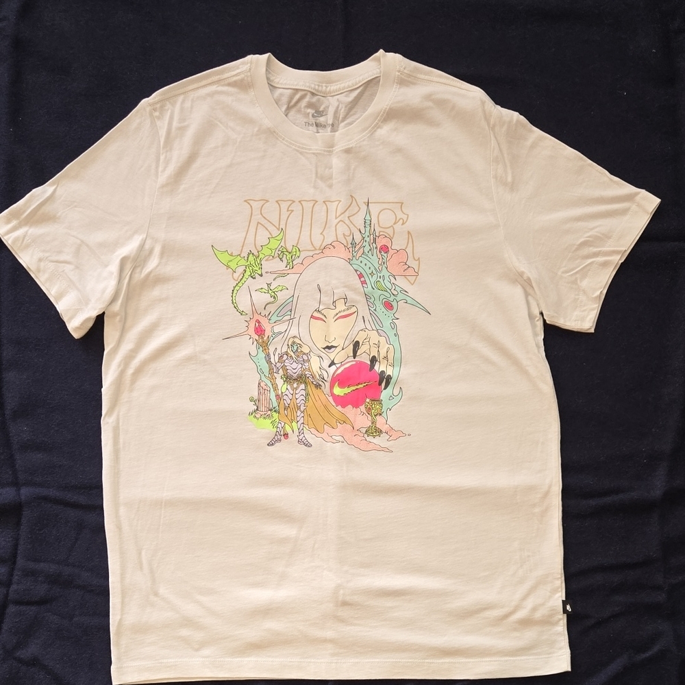Nike Men's Fantasy Graphic T-Shirt in Summit White. 